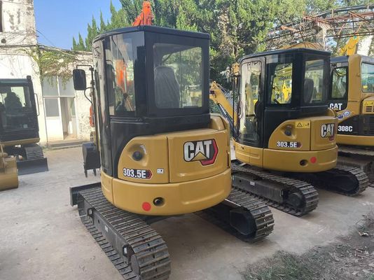 ประสิทธิภาพพลังงาน ใช้ CAT Excavator Crawler Caterpillar 303.5 E CR กันสนิม