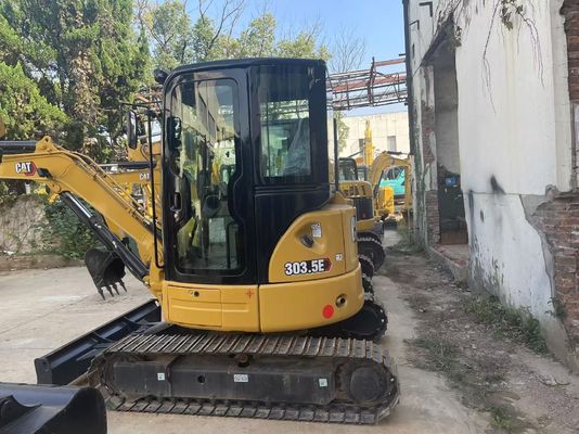 ประสิทธิภาพพลังงาน ใช้ CAT Excavator Crawler Caterpillar 303.5 E CR กันสนิม
