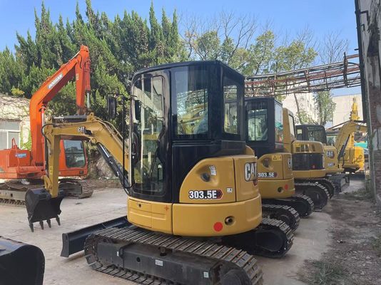 ประสิทธิภาพพลังงาน ใช้ CAT Excavator Crawler Caterpillar 303.5 E CR กันสนิม