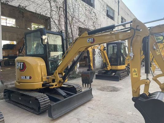 ประสิทธิภาพพลังงาน ใช้ CAT Excavator Crawler Caterpillar 303.5 E CR กันสนิม