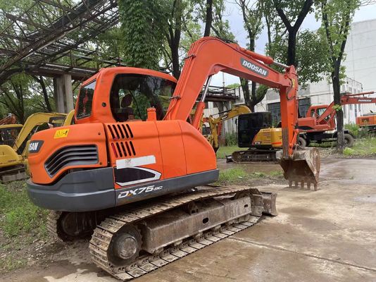 Doosan DX75-9C มือสอง มินิ Excavator 2017 ปี ความเห็นและความปลอดภัย
