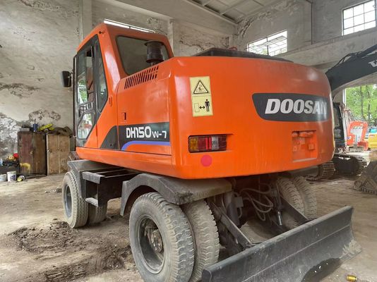เครื่องขุดที่ใช้ด้วยการควบคุมที่ฉลาด DH150W-7 เครื่องขุดล้อ Doosan ปี 2012