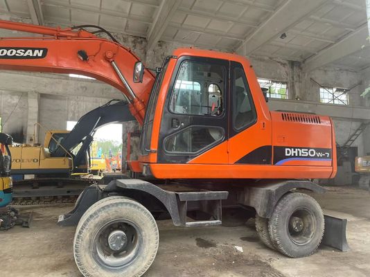 เครื่องขุดที่ใช้ด้วยการควบคุมที่ฉลาด DH150W-7 เครื่องขุดล้อ Doosan ปี 2012