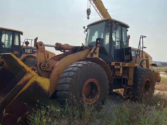 966H สีเดิม เครื่องบรรทุกล้อ Caterpillar ที่ใช้แล้ว สภาพดี