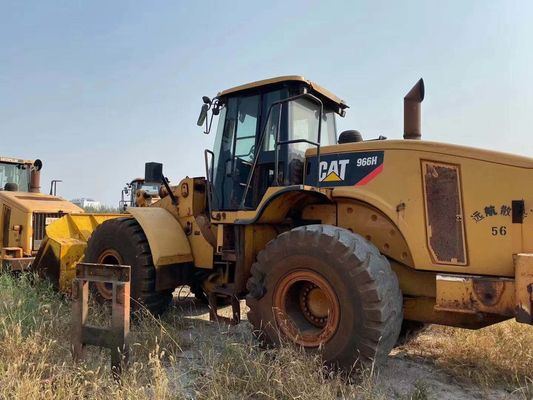 966H สีเดิม เครื่องบรรทุกล้อ Caterpillar ที่ใช้แล้ว สภาพดี