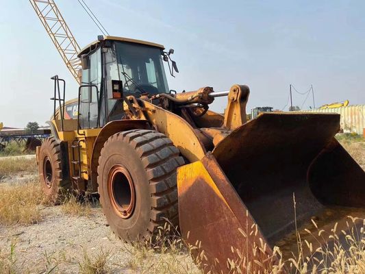 966H สีเดิม เครื่องบรรทุกล้อ Caterpillar ที่ใช้แล้ว สภาพดี
