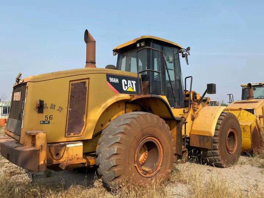 966H สีเดิม เครื่องบรรทุกล้อ Caterpillar ที่ใช้แล้ว สภาพดี