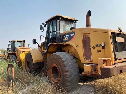 966H สีเดิม เครื่องบรรทุกล้อ Caterpillar ที่ใช้แล้ว สภาพดี