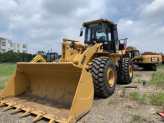 เสียงเสียงต่ํา 966H ใช้ CAT Wheel Loader ประสิทธิภาพสูง