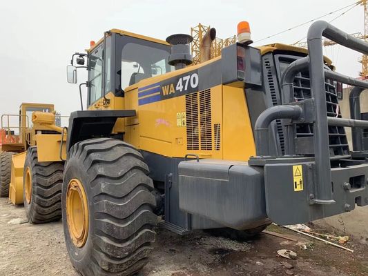 สีใหม่ เครื่องบรรทุกล้อมือสอง Komatsu WA470-6 เครื่องบรรทุกมือสอง