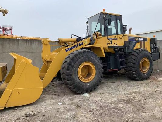 สีใหม่ เครื่องบรรทุกล้อมือสอง Komatsu WA470-6 เครื่องบรรทุกมือสอง