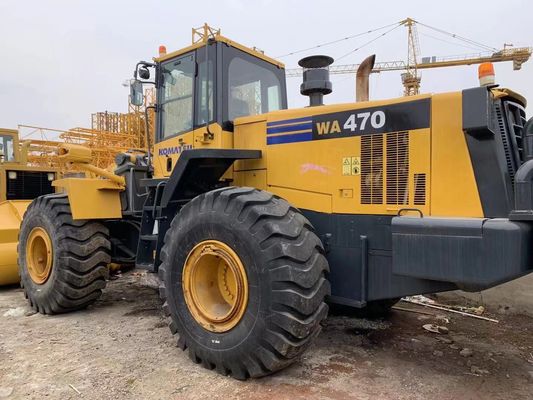 สีใหม่ เครื่องบรรทุกล้อมือสอง Komatsu WA470-6 เครื่องบรรทุกมือสอง