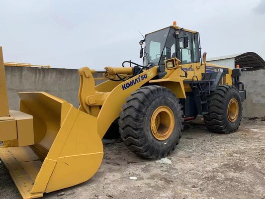 สีใหม่ เครื่องบรรทุกล้อมือสอง Komatsu WA470-6 เครื่องบรรทุกมือสอง