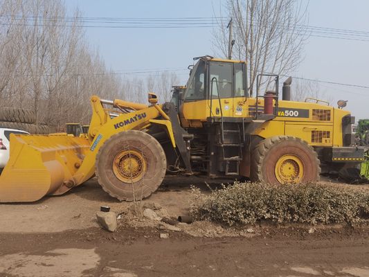 ใช้ Komatsu WA500 6 ล้อ Loader WA600-6 ประหยัดเชื้อเพลิงสําหรับการก่อสร้าง