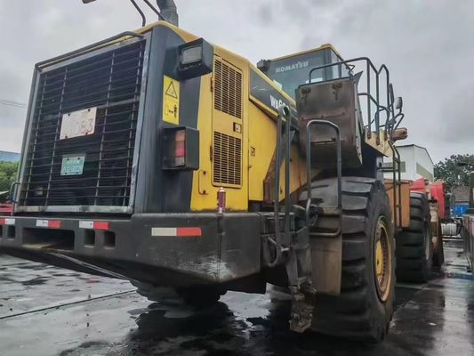 Komatsu WA600-6 เครื่องบรรทุกล้อเล็กมือสอง WA500-6 การดําเนินงานความปลอดภัยสําหรับการเหมืองแร่