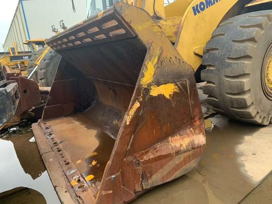 Komatsu WA600-6 เครื่องบรรทุกล้อเล็กมือสอง WA500-6 การดําเนินงานความปลอดภัยสําหรับการเหมืองแร่