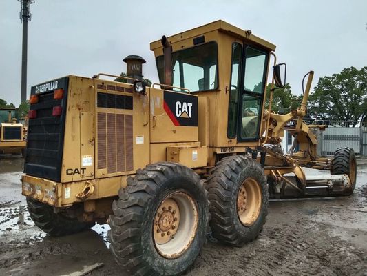 สหรัฐอเมริกาเดิม 140K ใช้ CAT Motor Grader ผลผลิตสูง ประหยัดเชื้อเพลิง