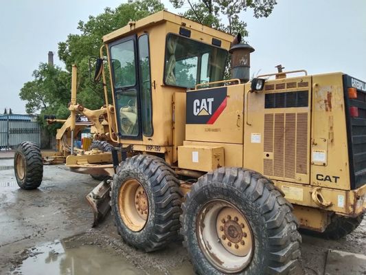 สหรัฐอเมริกาเดิม 140K ใช้ CAT Motor Grader ผลผลิตสูง ประหยัดเชื้อเพลิง