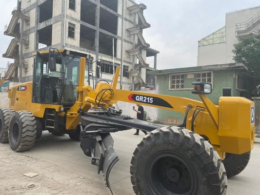 ความเร็วสูง XCMG GR215 เกรดเกรดมือสอง ประหยัดเชื้อเพลิงสําหรับการก่อสร้าง