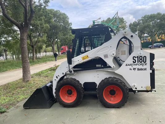 S180 Bobcat Skid Steer Loader สีเดิม มือสอง การบํารุงรักษาที่ต่ํา