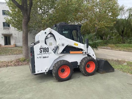 S180 Bobcat Skid Steer Loader สีเดิม มือสอง การบํารุงรักษาที่ต่ํา