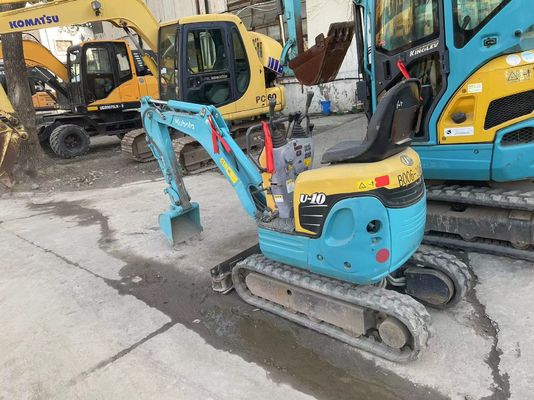 Kubota U10-3 มินิ ใช้ Excavator ภายในทํางานมือสอง เครื่อง excavator
