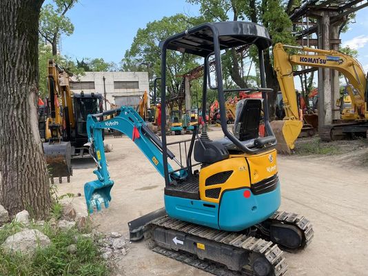 สีเดิม ใช้ Kubota U15-3S Mini Excavator ขาย/ใช้ Mini Excavator ทํางานในห้อง