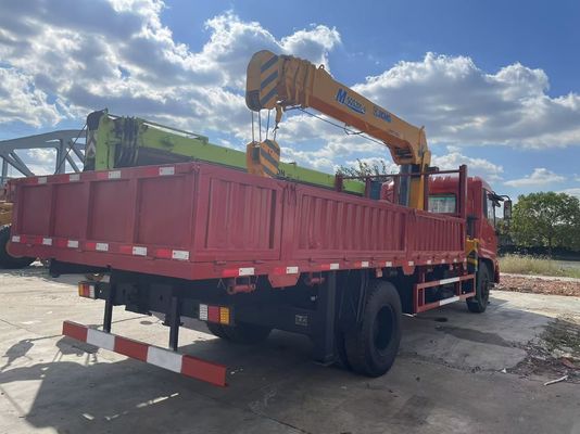 8 ตัน XCMG SQS200-4 รถบรรทุกติดตั้งเครนมือสองกับรถบรรทุก DongFeng ปี 2019