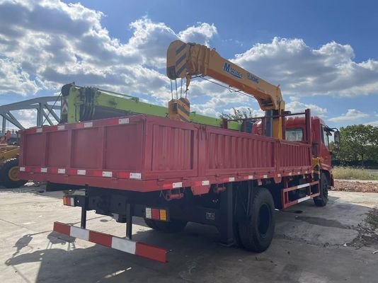 8 ตัน XCMG SQS200-4 รถบรรทุกติดตั้งเครนมือสองกับรถบรรทุก DongFeng ปี 2019