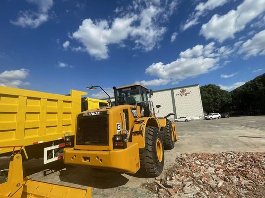 CAT 950H เครื่องบรรทุกล้อมือสอง สถานที่ก่อสร้าง เครื่องบรรทุกด้านหน้าที่ใช้ในแอฟริกา