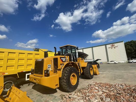 CAT 950H เครื่องบรรทุกล้อมือสอง สถานที่ก่อสร้าง เครื่องบรรทุกด้านหน้าที่ใช้ในแอฟริกา