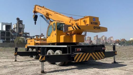 XCMG QY50K-II 50 ตัน รถบรรทุกมือสอง เครนความจุสูง รถกระบะมือสอง