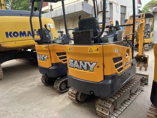 ใช้ SANY SY16C มินิ Excavator การทํางานเรียบง่ายสําหรับการทํางานในสวน