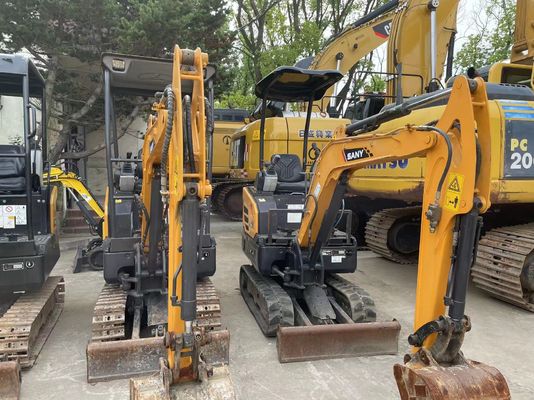 ใช้ SANY SY16C มินิ Excavator การทํางานเรียบง่ายสําหรับการทํางานในสวน