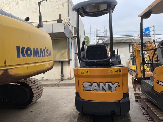 ใช้ SANY SY16C มินิ Excavator การทํางานเรียบง่ายสําหรับการทํางานในสวน