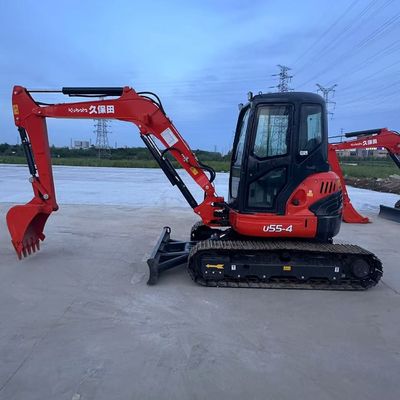 ของแท้ของญี่ปุ่น ใช้ Kubota U55-4 Mini Excavator สําหรับขาย/ใช้ Kubota Mini Excavator สําหรับขาย