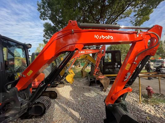 สีใหม่ใช้ Kubota KX163-5 Mini Crawler Excavator ในสภาพดีเยี่ยม/Kubota Excavator With EPA Engine And Swing Arm