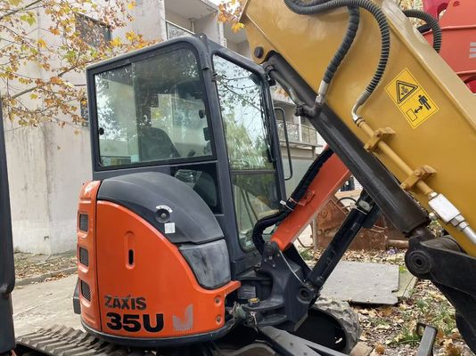 ของแท้ญี่ปุ่น ใช้ Hitachi ZX35U-5N Mini Excavator ในสภาพที่ดี / ใช้ญี่ปุ่น Mini Excavator กับแขนสวิงและเครื่องยนต์ EPA