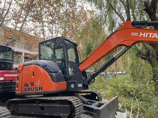 ของแท้ญี่ปุ่นใช้ ฮิตาชิ ZX68USR-5A เครื่องขุด Crawler ในสภาพดีเยี่ยม