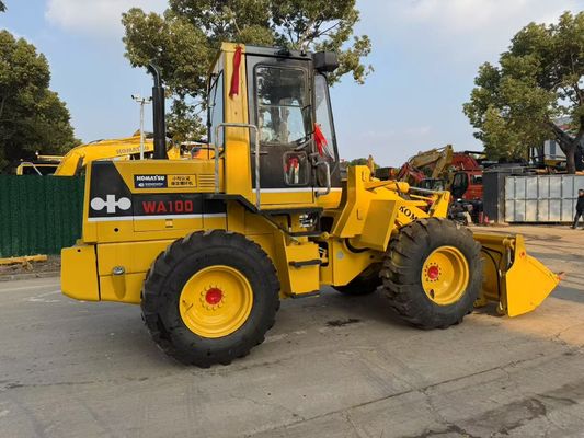 ของแท้ของญี่ปุ่น ใช้ Komatsu WA100-1 เครื่องบรรทุกล้อทํางานในสวน
