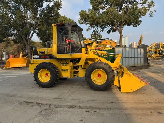 ของแท้ของญี่ปุ่น ใช้ Komatsu WA100-1 เครื่องบรรทุกล้อทํางานในสวน