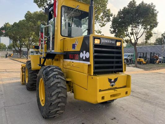 ของแท้ของญี่ปุ่น ใช้ Komatsu WA100-1 เครื่องบรรทุกล้อทํางานในสวน