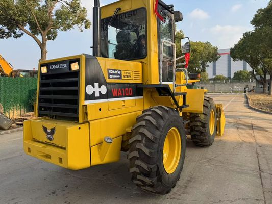 ของแท้ของญี่ปุ่น ใช้ Komatsu WA100-1 เครื่องบรรทุกล้อทํางานในสวน