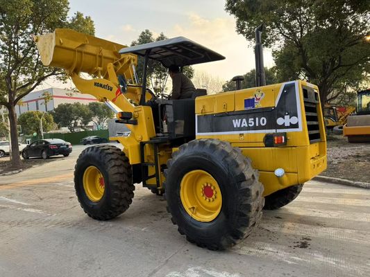เครื่องบรรทุกล้อ Komatsu WA510 ของญี่ปุ่นเดิม ใช้งานได้ดี