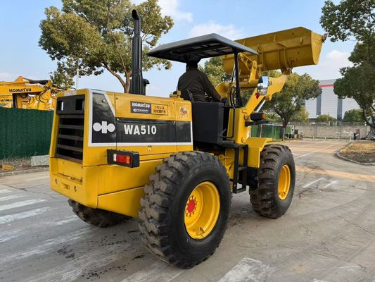 เครื่องบรรทุกล้อ Komatsu WA510 ของญี่ปุ่นเดิม ใช้งานได้ดี
