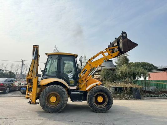 อิตาลีเดิม JCB 4CX Backhoe Loader ที่ใช้แล้ว พร้อม 4 ใน 1 ถัง / JCB Backhoe Loader ที่ใช้แล้ว ขายร้อน