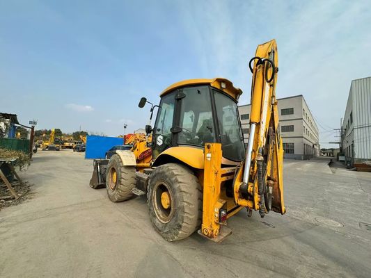 อิตาลีเดิม JCB 4CX Backhoe Loader ที่ใช้แล้ว พร้อม 4 ใน 1 ถัง / JCB Backhoe Loader ที่ใช้แล้ว ขายร้อน