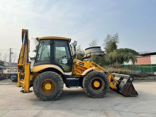อิตาลีเดิม JCB 4CX Backhoe Loader ที่ใช้แล้ว พร้อม 4 ใน 1 ถัง / JCB Backhoe Loader ที่ใช้แล้ว ขายร้อน