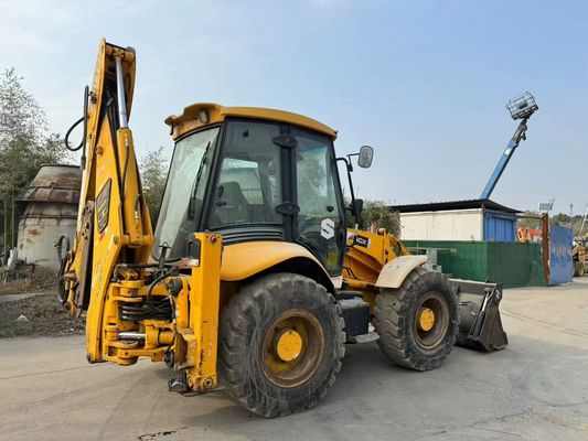 อิตาลีเดิม JCB 4CX Backhoe Loader ที่ใช้แล้ว พร้อม 4 ใน 1 ถัง / JCB Backhoe Loader ที่ใช้แล้ว ขายร้อน