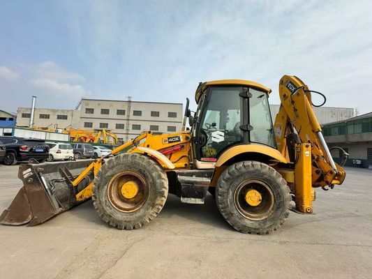 อิตาลีเดิม JCB 4CX Backhoe Loader ที่ใช้แล้ว พร้อม 4 ใน 1 ถัง / JCB Backhoe Loader ที่ใช้แล้ว ขายร้อน